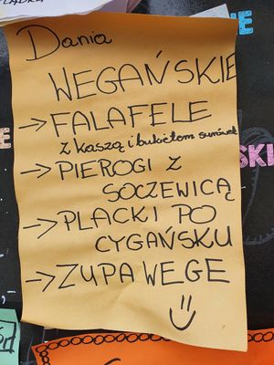 Vegan menu 09.09.20 at Bar Alternatywa in Hel