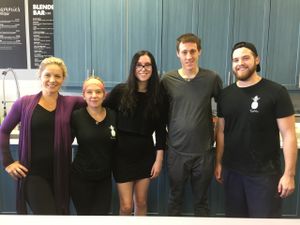 The Staff and the Owner in the Middle at Vegebitez in Oakville