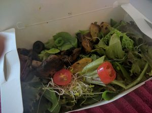 Green Garden Salad - 14.90
Mesclun Mix Salad, Cherry Tomato, Olives, Olive Oil Baked Potato, Pinenut, Grill Mushroom, Alfafa Sprouts with Balsamic Vinegar Dressing. Pretty tasty, healthy and fresh.  at Yi Ke Shu - Bayan Lepas in Penang