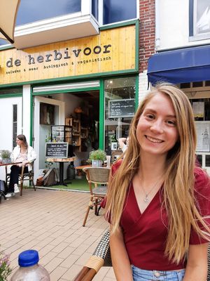 Happy face happy place :D at De Herbivoor in Groningen