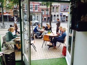 outside at De Herbivoor in Groningen