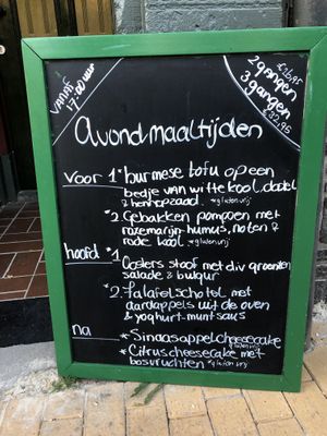 Evening set menu   at De Herbivoor in Groningen