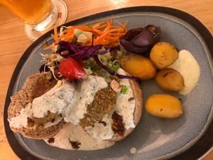 Falafel (evening set menu )  at De Herbivoor in Groningen