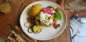 Seitan broodje at De Herbivoor in Groningen