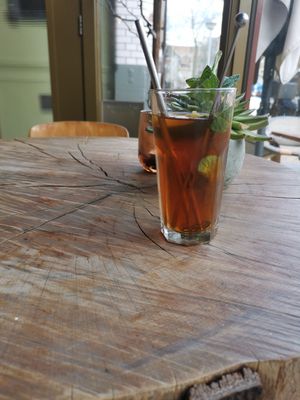 Ice tea at De Herbivoor in Groningen