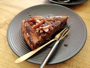 Cake of the day: carrot cake at De Herbivoor in Groningen