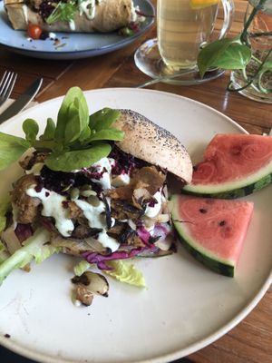 seitan bun  at De Herbivoor in Groningen