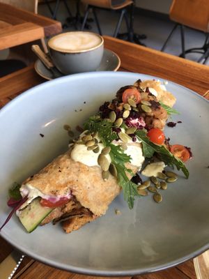 seitan wrap  at De Herbivoor in Groningen