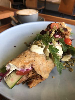 seitan wrap 💔  at De Herbivoor in Groningen