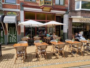 Outside - terrace at De Herbivoor in Groningen
