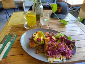 The vegetable cake thing at De Herbivoor in Groningen