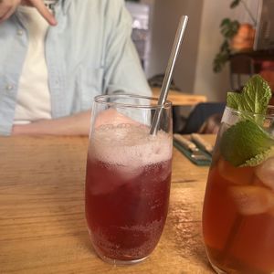 Raspberry lemonade   at De Herbivoor in Groningen