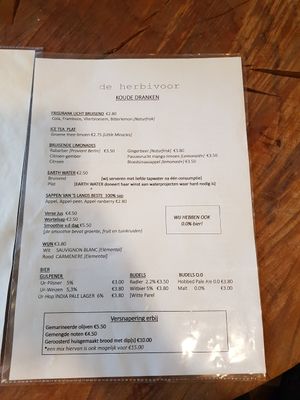 Menu II at De Herbivoor in Groningen