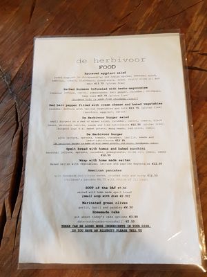 Menu III at De Herbivoor in Groningen