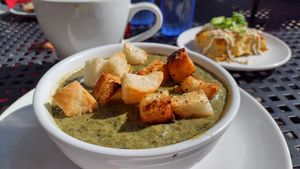 Special cream of spinach soup at Beerline Cafe in Milwaukee