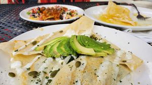 Spartichoke crepe at Beerline Cafe in Milwaukee