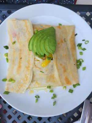 Breakfast crepe with avocado at Beerline Cafe in Milwaukee