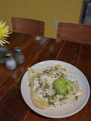 Green Sun Savory Crêpe  at Beerline Cafe in Milwaukee