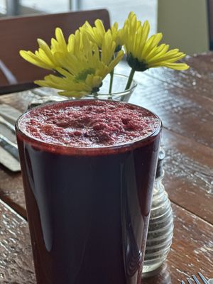 Ruby juice - yum 😋   at Beerline Cafe in Milwaukee
