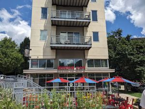 Outside of the restaurant at Beerline Cafe in Milwaukee