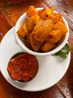 Special of the day-Bombay potatoes  at Beerline Cafe in Milwaukee