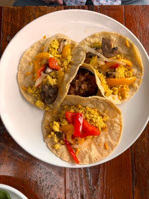 Breakfast tacos  at Beerline Cafe in Milwaukee