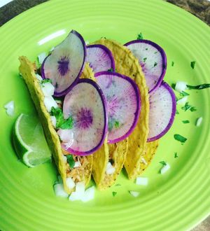 Vegan Jackfruit Tacos at Green Street Market in Rio Grande