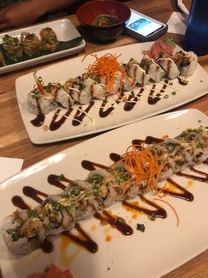 mockzilla & vegzilla rolls at Sticky Rice in Richmond