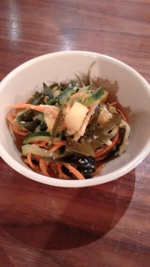 Cheeky wee mango salad. at The Hug and Pint in Glasgow