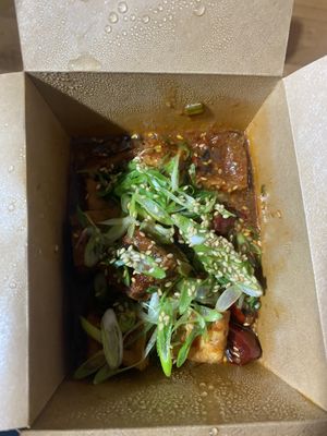 Szechuan tofu chilli 🌶️   at The Hug and Pint in Glasgow
