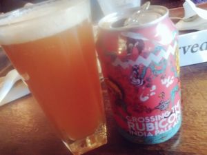 One of their range of beers at The Hug and Pint in Glasgow