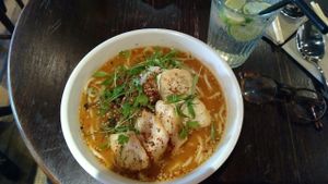 yummy food... beautifully presented.  at The Hug and Pint in Glasgow