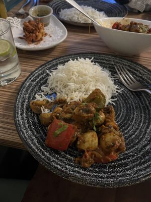 Mushroom masala   at Indian Temptation in Bath