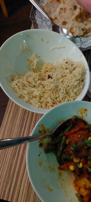 Ginger rice at Indian Temptation in Bath