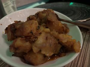Bombay potatoes   at Indian Temptation in Bath