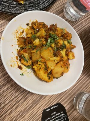 Aloo ghobi  at Indian Temptation in Bath