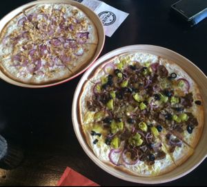 tarte flambee  at Pirates in Heidelberg