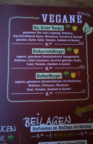 Vegan too at BioBurgerMeister in Salzburg