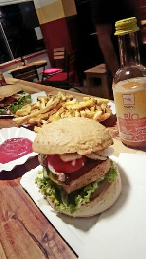 Delicious & filling at BioBurgerMeister in Salzburg