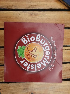 Logo at BioBurgerMeister in Salzburg