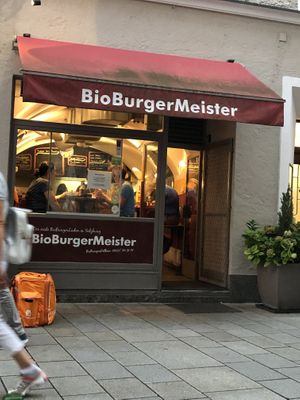 Outside  at BioBurgerMeister in Salzburg
