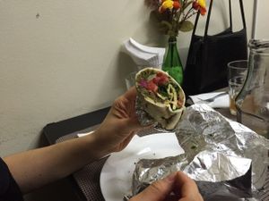 Falafel sandwich at Casa Siria in Sao Caetano Do Sul