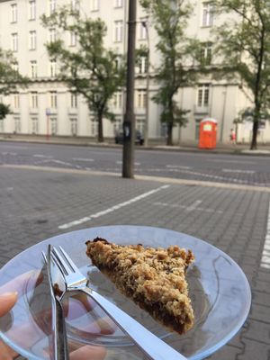 Delicious vegan cake!  at Il Mijo in Warsaw