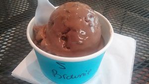 Brownie batter flavor with chocolate sprinkles and almond milk base. at Sub Zero in Naples