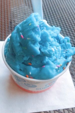 Cotton candy with sprinkles - a very adult choice  at Sub Zero in Naples