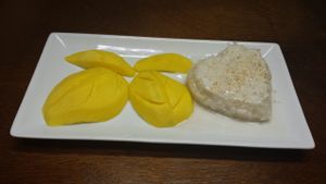 Mango sweet sticky rice at Golden Teak in Tacoma