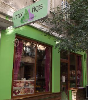 Exterior - look from outside at Mix of Figs in Sofia