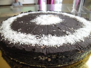 Garash cake (100 %raw) at Mix of Figs in Sofia