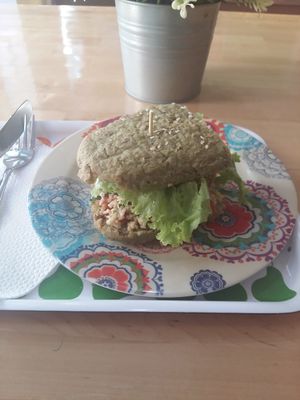 Veggie burger at Mix of Figs in Sofia