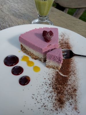 superb veg-pie at Pamario Takas in Juodkrante